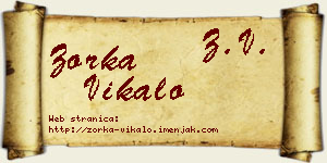 Zorka Vikalo vizit kartica